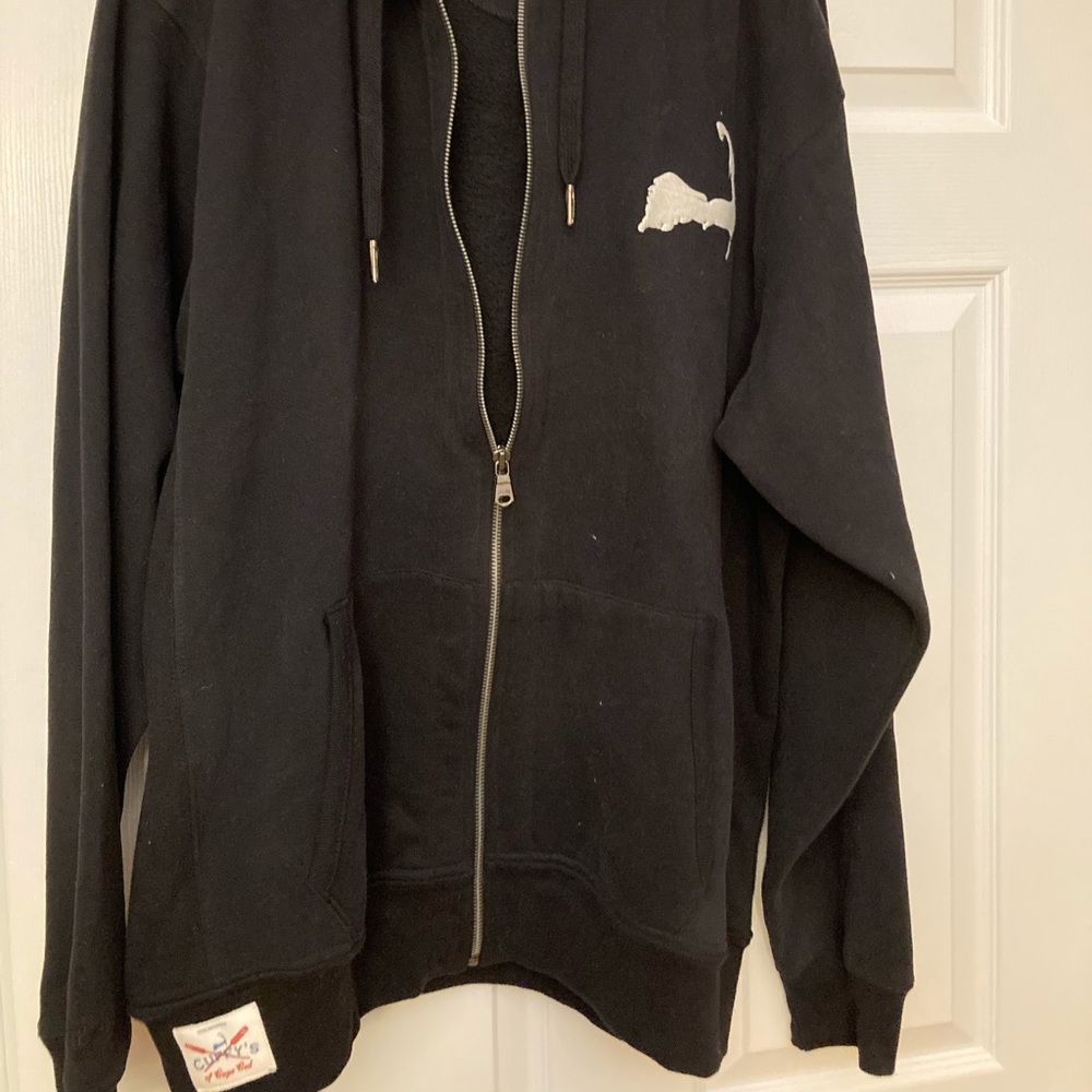 Mens sweatjacket with hood